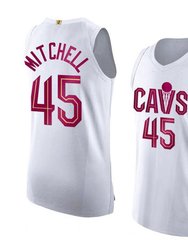 Mens Cleveland Cavaliers Donovan Mitchell 2022-23 White Association Edition Jersey - White