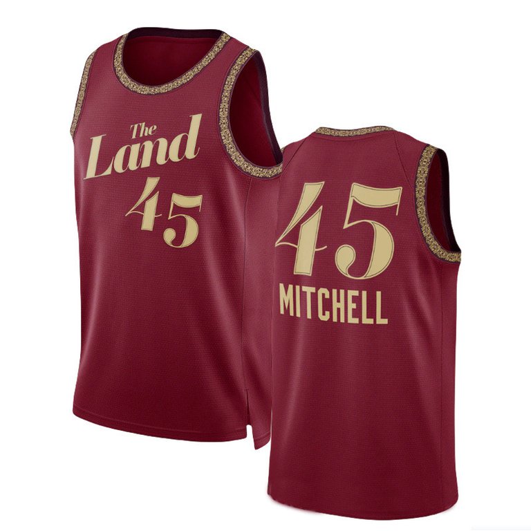 Mens Cleveland Cavaliers Donovan Mitchell 2024 Red City Edition Jersey - Red