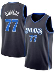 Mens Dallas Mavericks Luka Doncic Black 2024 City Edition Jersey - Black