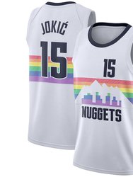 Men's Denver Nuggets Nikola Jokic City Edition Jersey - White - White