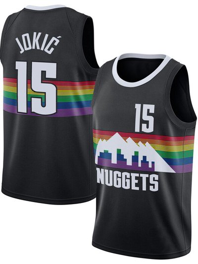 SheShow Men's Denver Nuggets Nikola Jokic Jersey product