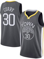 Men's Golden State Warriors Stephen Curry Black Jersey Statement Edition - Black