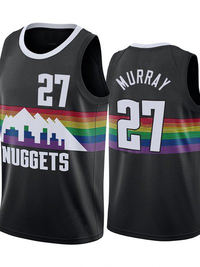 SheShow Men's Jamal Murray Black Denver Nuggets 2019-20 Finished City Edition Jersey product