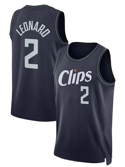 SheShow Men's LA Clippers Kawhi Leonard 2# 2024 City Edition Jersey Navy product