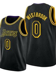Mens Los Angeles Lakers Russell Westbrook Mamba Week Black Jersey - Black