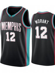 Men's Memphis Grizzlies Ja Morant #12 Basketball Jersey - Black - Black