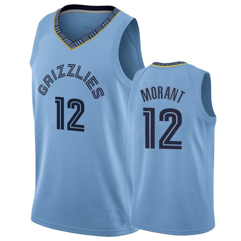 Men's Memphis Grizzlies Ja Morant Light Blue Jersey - Blue