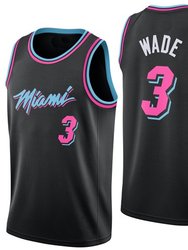 Men's Miami Heat Dwyane Wade City Edition Jersey - Black - Black