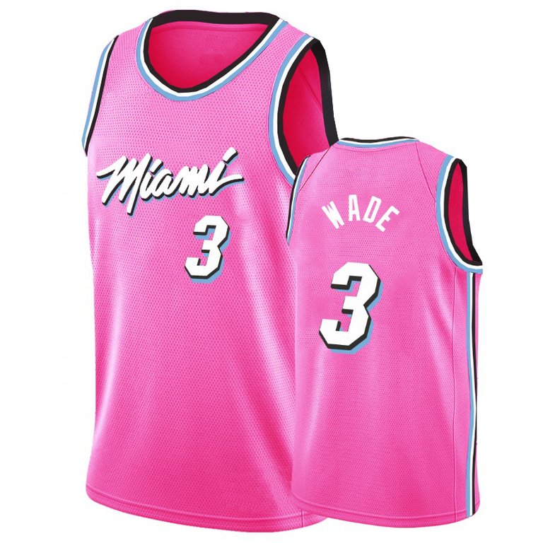 Mens Miami Heat Dwyane Wade City Edition Jersey - Pink - Pink