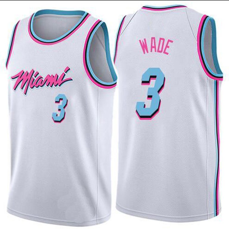 Mens Miami Heat Dwyane Wade White City Edition Jersey - White - White