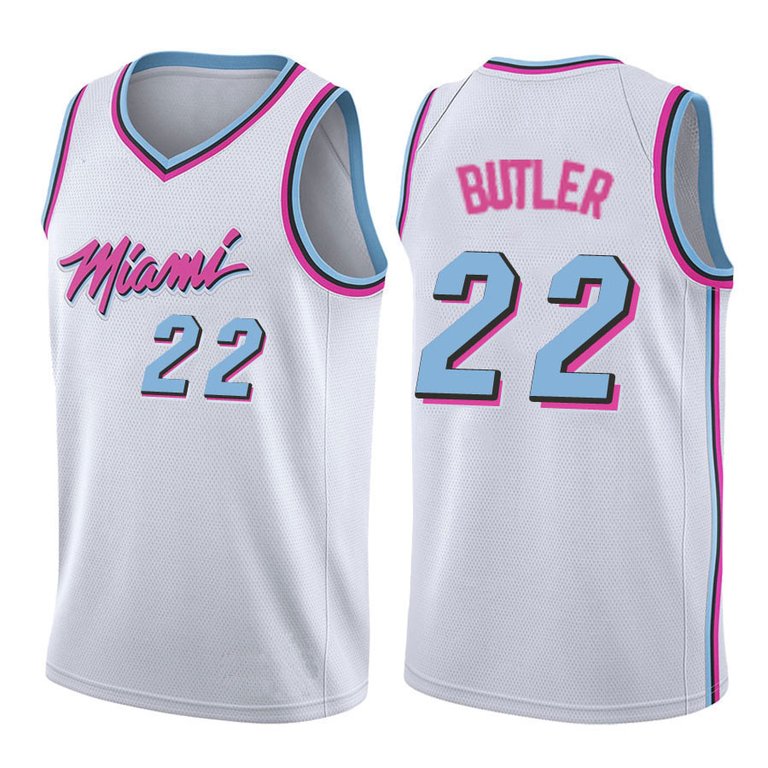 Men's Miami Heat Jimmy Butler City Edition Jersey - White - White