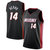 Men's Miami Heat Tyler Herro 14# Basketball Jersey Black - Black