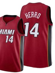 Men's Miami Heat Tyler Herro 14# Basketball Jersey - Red - Red