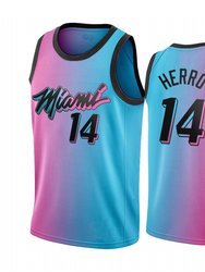 Men's Miami Heat Tyler Herro 14# City Edition Jersey Gradients - Blue
