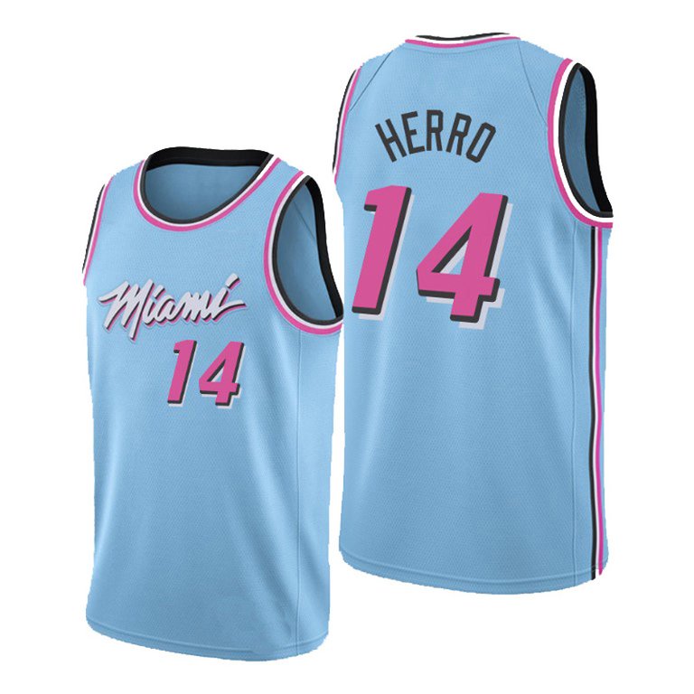 Men's Miami Heat Tyler Herro Blue 2019-20 City Edition Jersey - Blue