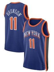 Men's New York Knicks Jalen Brunson 2024 City Edition Jersey Blue - Blue