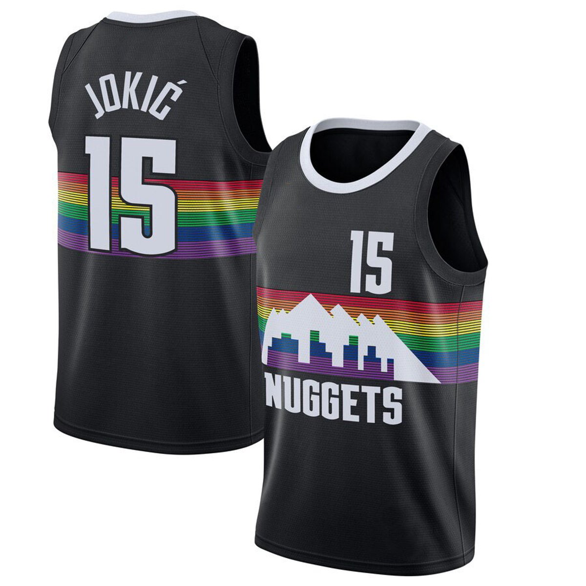 Nikola Jokic Denver Nuggets Nike Youth 2019/20 City Edition Name & Number T- Shirt - Black