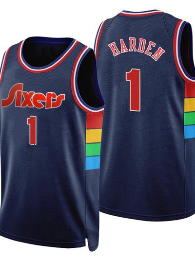 SheShow Mens Philadelphia 76ers James Harden 2021-22 City Edition Jersey product