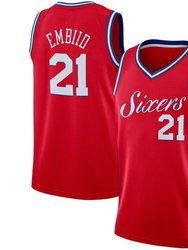 Men's Philadelphia 76ers Joel Embiid Red Jersey - Red