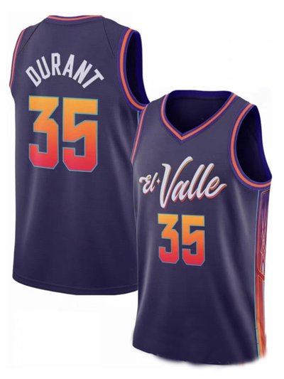 SheShow Men's Phoenix Suns Kevin Durant Purple 2024 City Edition Jersey product