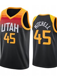 Men's Utah Jazz Donovan Mitchell #45 City Edition Jersey Black - Black