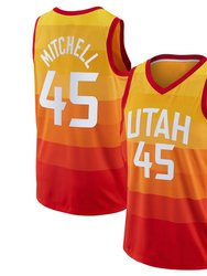 Men's Utah Jazz Donovan Mitchell Gold 2019-20 Finished Swingman Jersey Jersey – City Edition - Yellow