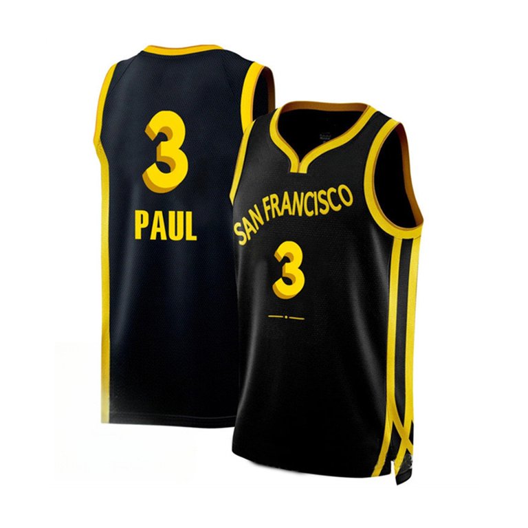 Mens's Golden State Warriors Chris Paul 2024 City Edition Jersey - Black