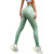 Women Hip Lift High Waist Yoga Pants Quick Dried Elastic Tight Sports Pants - Green