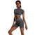 Women Running Tight Yoga Two Piece Fitness Suit Quick Dried Training Suit - Grey