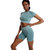 Women Running Tight Yoga Two Piece Fitness Suit Quick Dried Training Suit