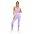 Women Sports And Fitness Fashion Buttock Lifting Yoga Suit Set - Purple