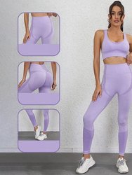 Women Sports And Fitness Fashion Buttock Lifting Yoga Suit Set