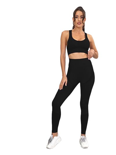 SheShow Women Sports And Fitness Fashion Buttock Lifting Yoga Suit Set product