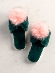 Amor Slippers, Green