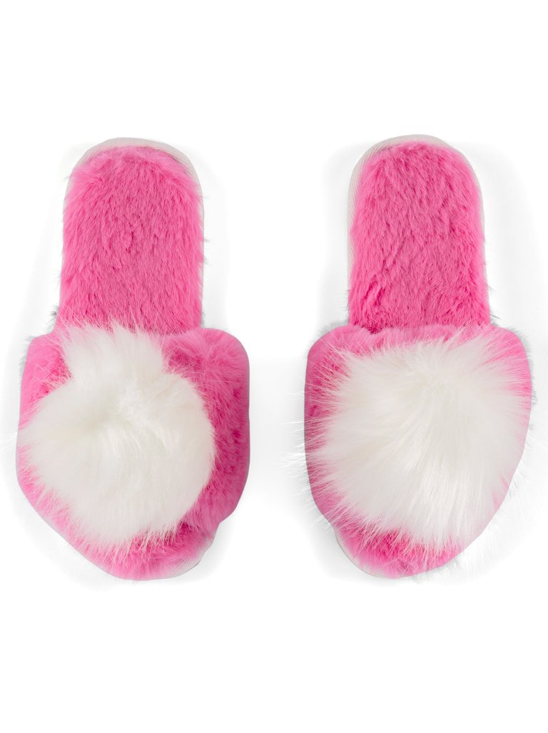 Amor Slippers, Magenta - Magenta