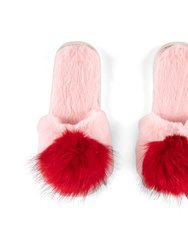 Amor Slippers, Pink