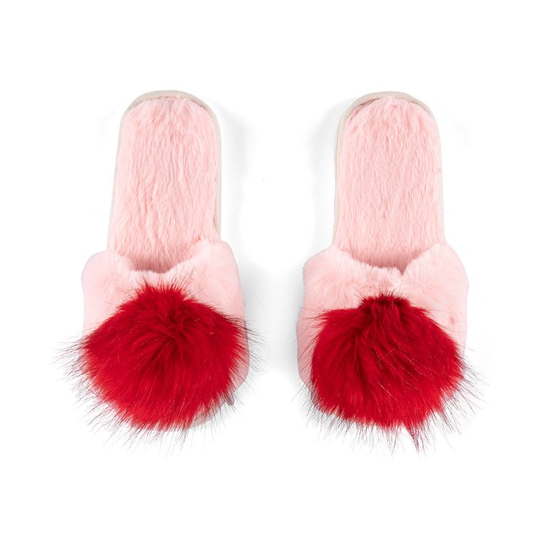 Amor Slippers, Pink