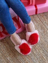 Amor Slippers, Pink - Pink