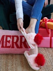 Amor Slippers, Pink