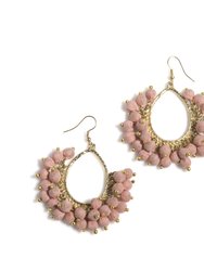 Amy Bead Earrings, Blush - Blush