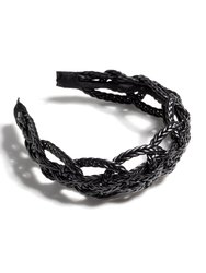 Basket Weave Headband, Black