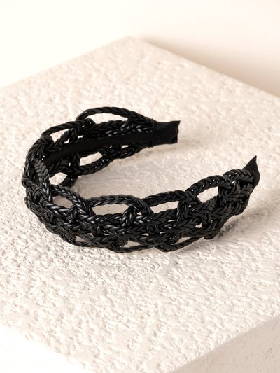 Shiraleah Basket Weave Headband, Black product