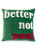 "Better Not Pout" Velvet Pillow - Green