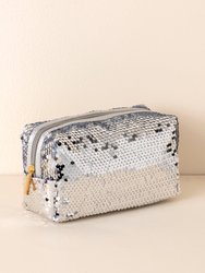 Bling Cosmetic Pouch, Silver