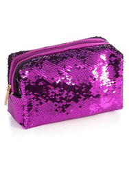 Bling Cosmetic Pouch, Violet - Violet