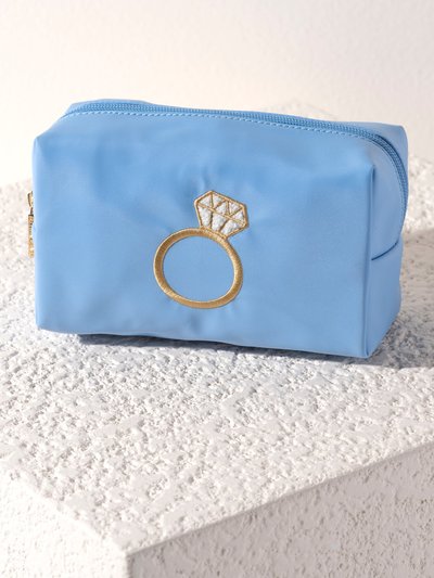 Shiraleah Bling Zip Pouch, Sky product