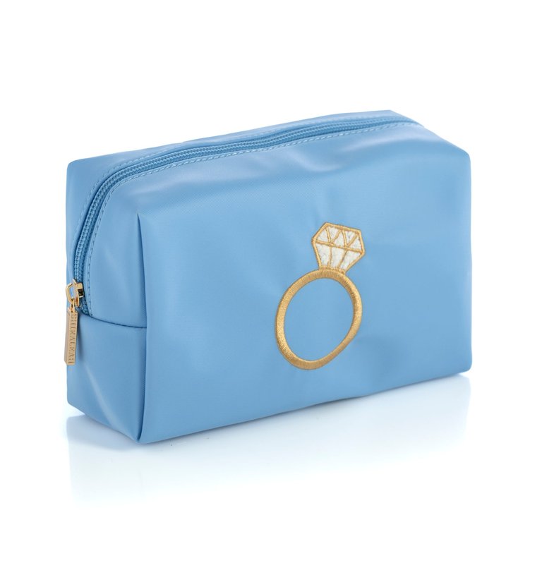 Bling Zip Pouch, Sky