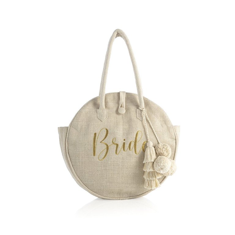 "Bride" Circle Tote