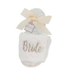 "Bride" Slippers, Ivory