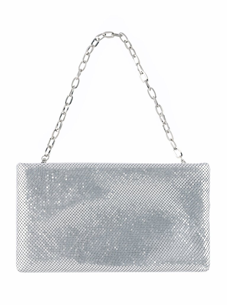 Cameron Shoulder Bag, Silver - Silver